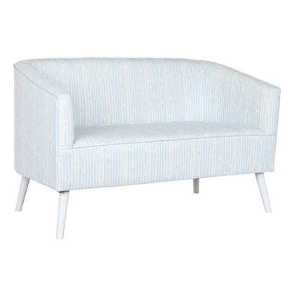 Sofa DKD Home Decor Blue White Sky blue Metal Stripes Mediterranean 130 x 68 x 78 cm DKD Home Decor