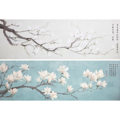 Painting DKD Home Decor 150 x 3,7 x 50 cm Japanese Oriental (2 Units) DKD Home Decor