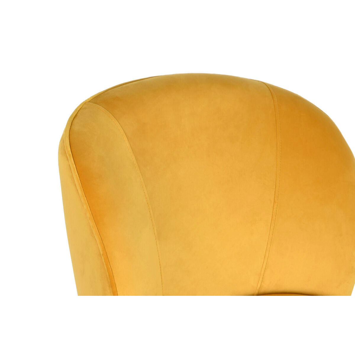 Armchair DKD Home Decor Yellow Wood 56 x 70 x 71 cm