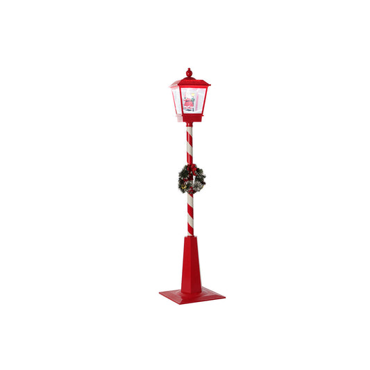 Street lamp DKD Home Decor White Red Metal 30 x 30 x 180 cm DKD Home Decor