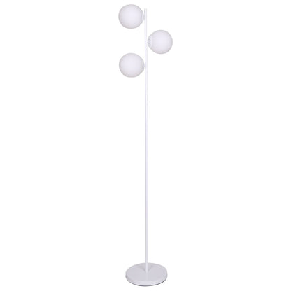 Floor Lamp DKD Home Decor 35 x 25 x 167 cm Crystal Metal White 220 V 50 W DKD Home Decor