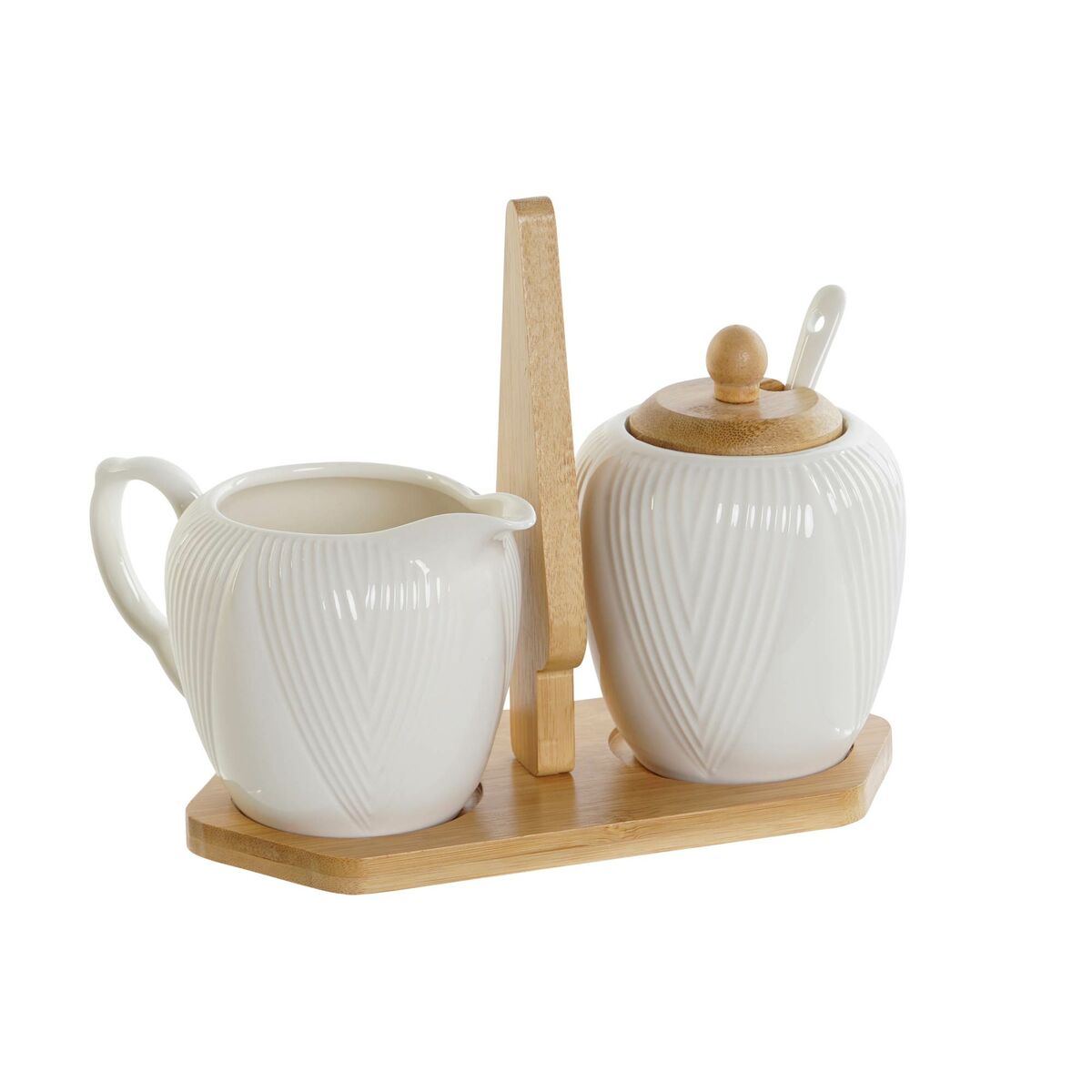 Milk jug and sugar bowl DKD Home Decor DKD Home Decor