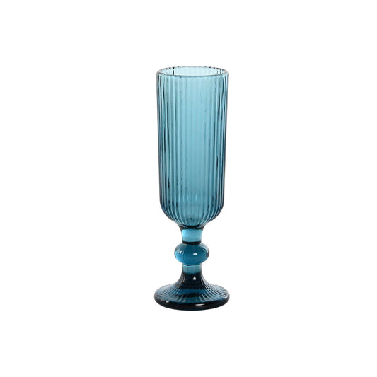 Set of cups DKD Home Decor Blue Crystal 150 ml DKD Home Decor