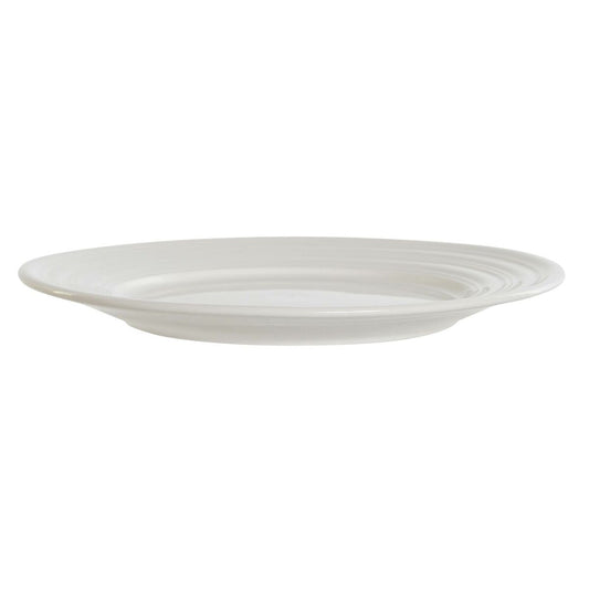 Flat Plate DKD Home Decor White Porcelain 19 x 19 x 2 cm DKD Home Decor