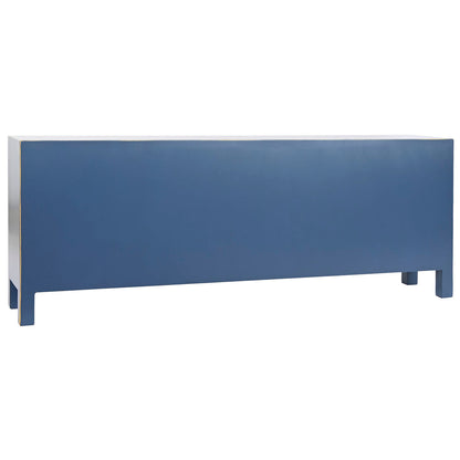 TV furniture DKD Home Decor Blue Golden Fir MDF Wood 130 x 24 x 51 cm