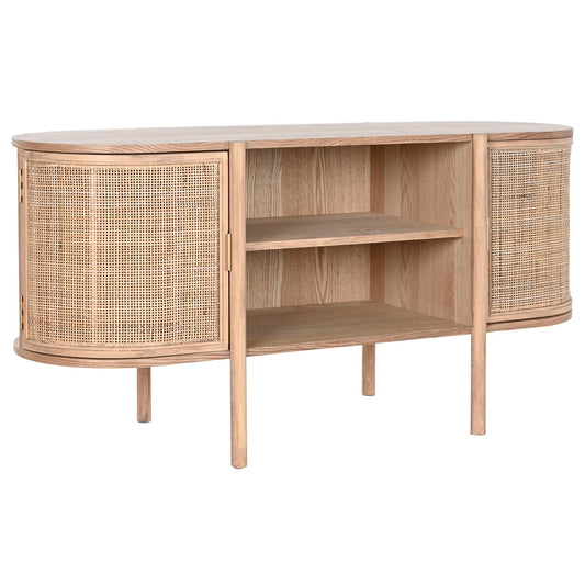 TV furniture Home ESPRIT Natural Rubber wood 120 x 43,5 x 60 cm Home ESPRIT