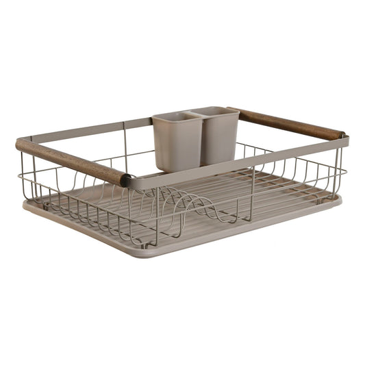 Draining Rack for Kitchen Sink Home ESPRIT Grey 44 x 32 x 13 cm Home ESPRIT