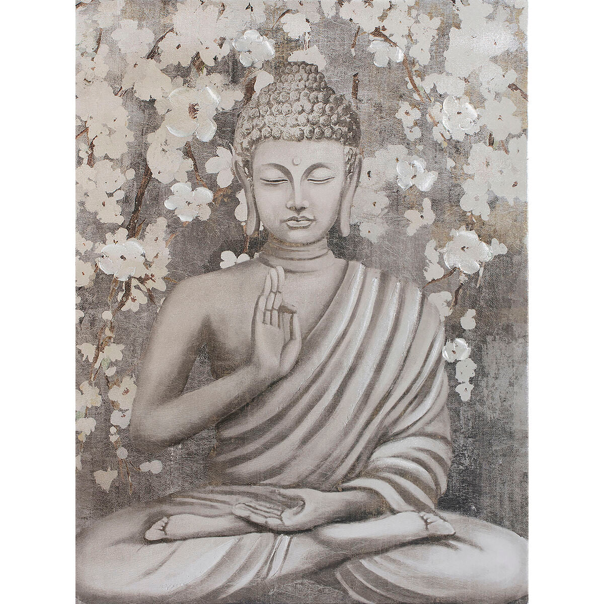 Painting Home ESPRIT Buddha Oriental 60 x 2,7 x 80 cm (2 Units) Home ESPRIT