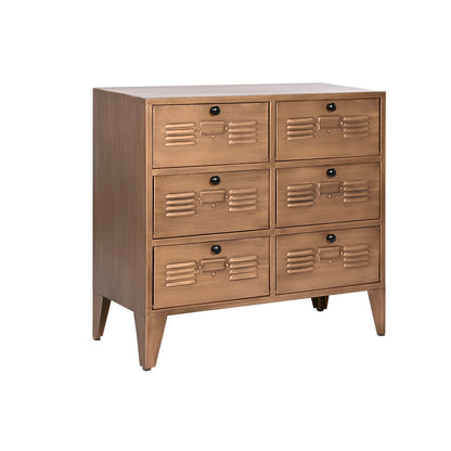 Chest of drawers Home ESPRIT Golden Metal Loft 78 x 34 x 70 cm Home ESPRIT