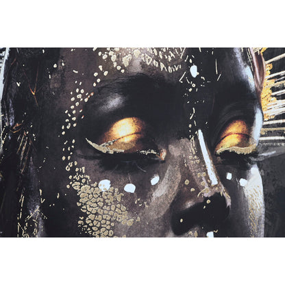 Painting Home ESPRIT Colonial African Woman 80 x 3,5 x 120 cm (2 Units) Home ESPRIT