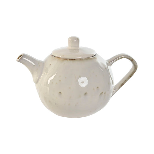 Teapot Home ESPRIT White Stoneware 850 ml Home ESPRIT