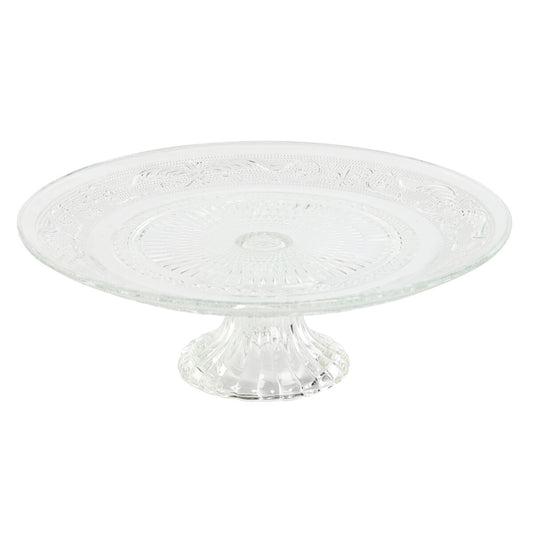 Snack tray Home ESPRIT Transparent Crystal 23 x 23 x 8 cm Home ESPRIT