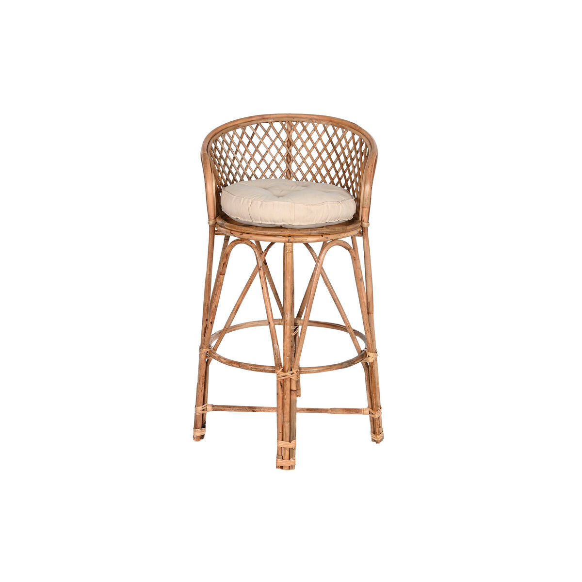 Stool Home ESPRIT Natural 55 x 50 x 100 cm Home ESPRIT