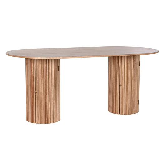 Dining Table Home ESPRIT Natural Paolownia wood MDF Wood 180 x 90 x 75 cm Home ESPRIT