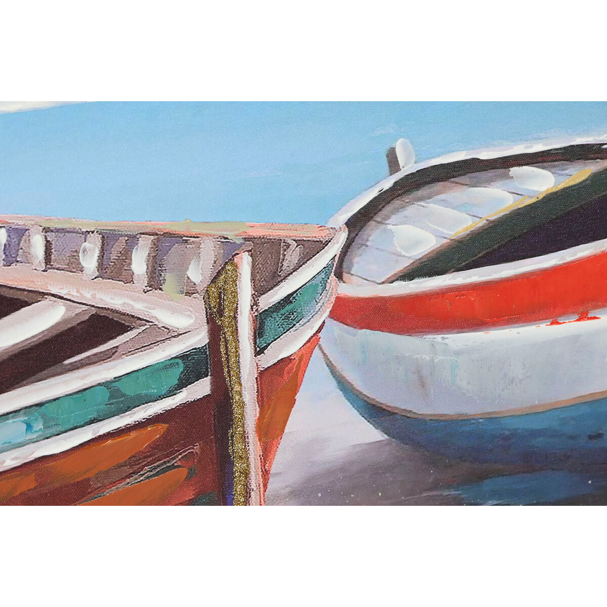 Painting Home ESPRIT Ship Mediterranean 120 x 3 x 60 cm (2 Units) Home ESPRIT