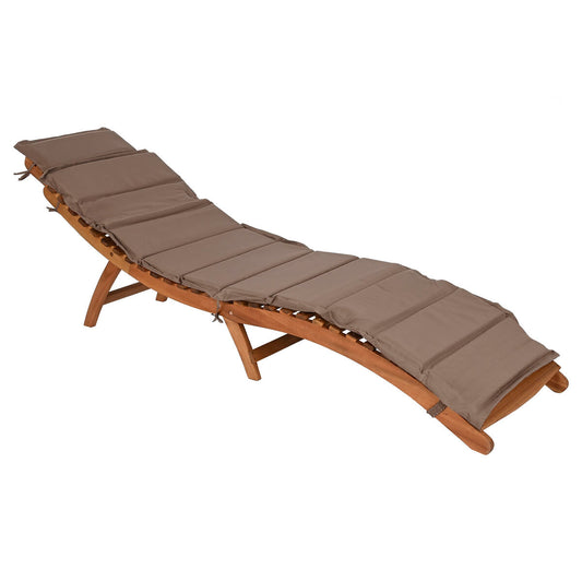 Sun-lounger Home ESPRIT Brown Beige 191 x 54 x 61 cm