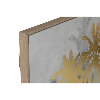 Painting Home ESPRIT Palms Tropical 150 x 4 x 90 cm (2 Units) Home ESPRIT