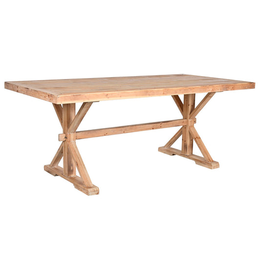 Dining Table Home ESPRIT Natural Wood 200 x 100 x 80 cm Home ESPRIT