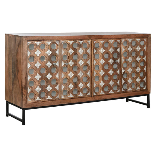 Sideboard Home ESPRIT Brown Black Silver 150 x 38 x 80 cm Home ESPRIT