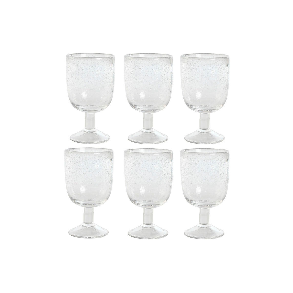 Set of cups Home ESPRIT Transparent Crystal 300 ml 8 x 8 x 14 cm (6 Units) Home ESPRIT