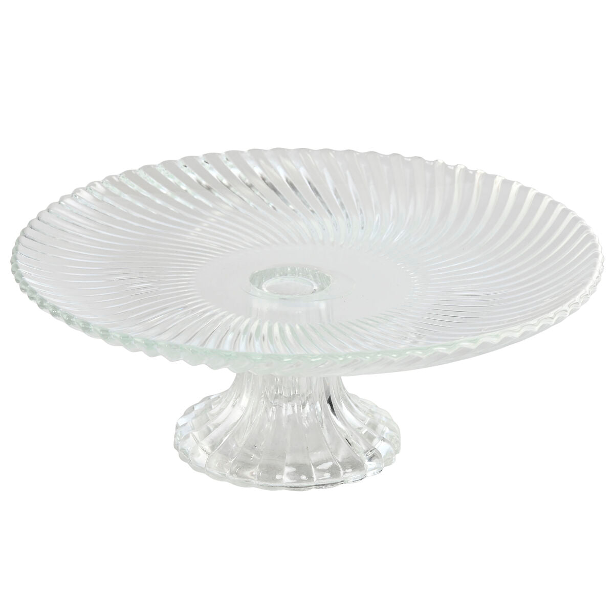 Flat Plate Home ESPRIT Transparent Crystal 20,5 x 20,5 x 7,5 cm Home ESPRIT