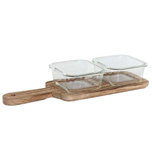 Snack tray Home ESPRIT Natural 320 ml 36 x 11 x 6 cm Home ESPRIT