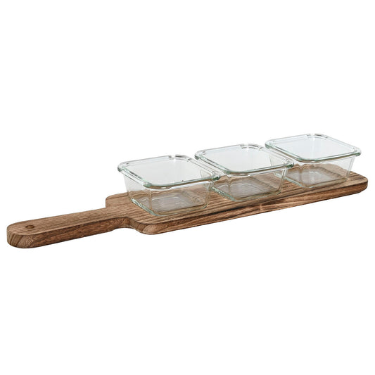 Snack tray Home ESPRIT Natural 140 ml 43 x 10 x 5,5 cm Home ESPRIT