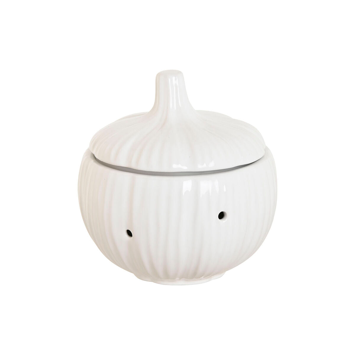 Tin Home ESPRIT White Silicone Stoneware Garlic ajos Home ESPRIT