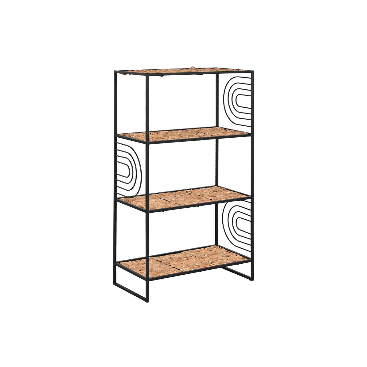 Shelves Home ESPRIT Black Metal Fibre 50 x 25 x 88 cm Home ESPRIT