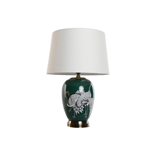 Desk lamp Home ESPRIT White Green Turquoise Golden Ceramic 50 W 220 V 40 x 40 x 59 cm Home ESPRIT