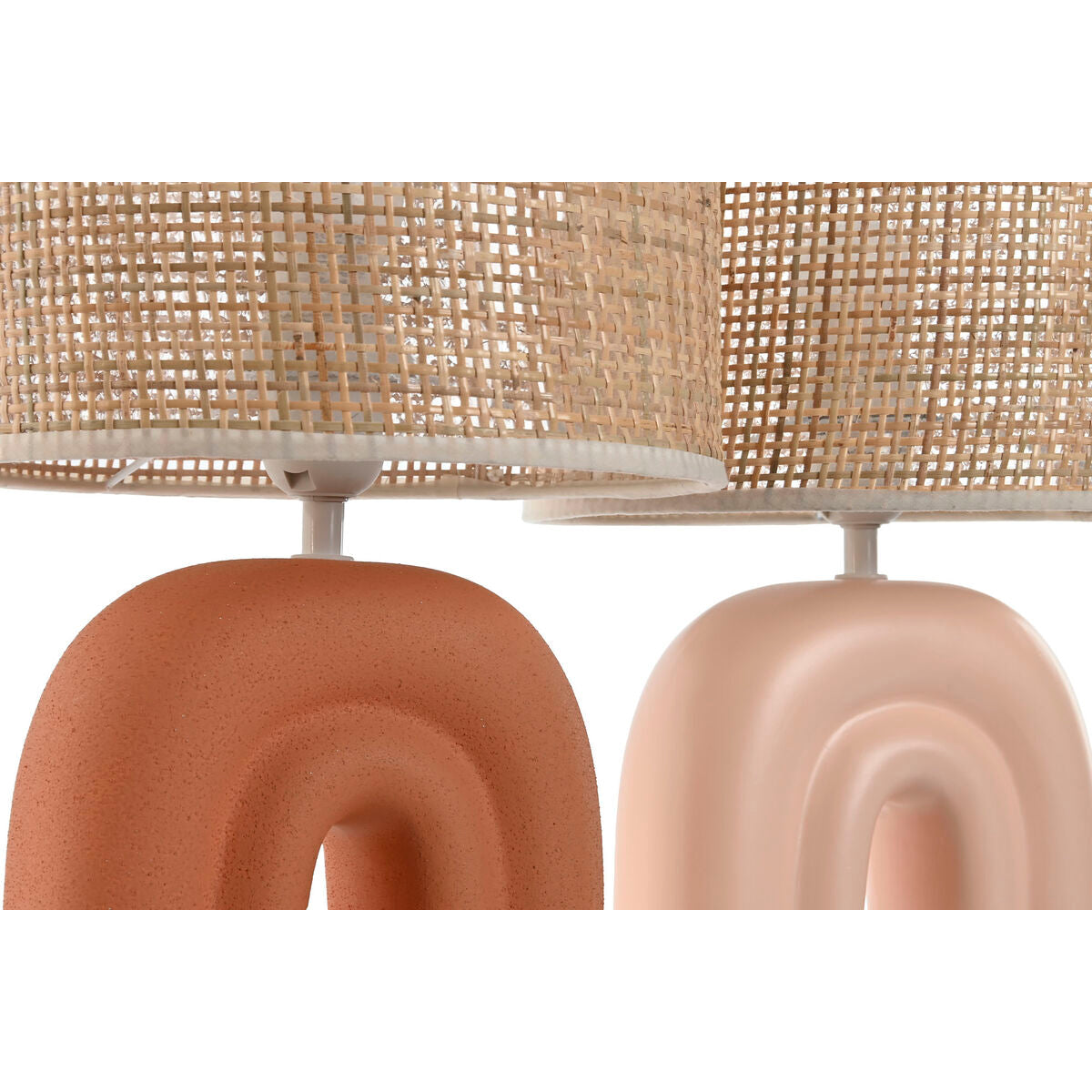 Desk lamp Home ESPRIT Mustard Terracotta 22 x 22 x 38 cm (2 Units) Home ESPRIT