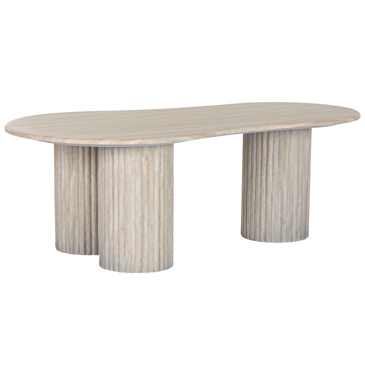 Centre Table Home ESPRIT Granite MDF Wood 130 x 70 x 45 cm Home ESPRIT