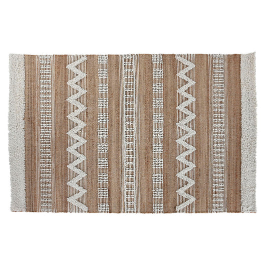 Carpet Home ESPRIT White Brown Boho 160 x 230 x 1 cm Home ESPRIT