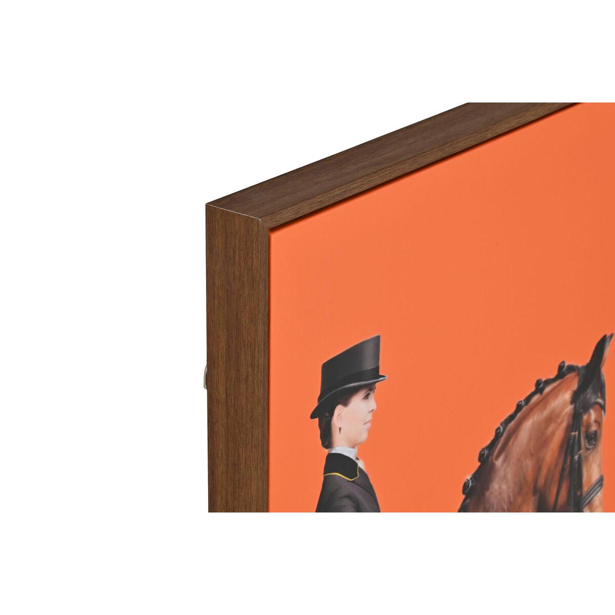 Painting Home ESPRIT Brown Orange Modern Horse 60 x 4 x 90 cm (2 Units) Home ESPRIT