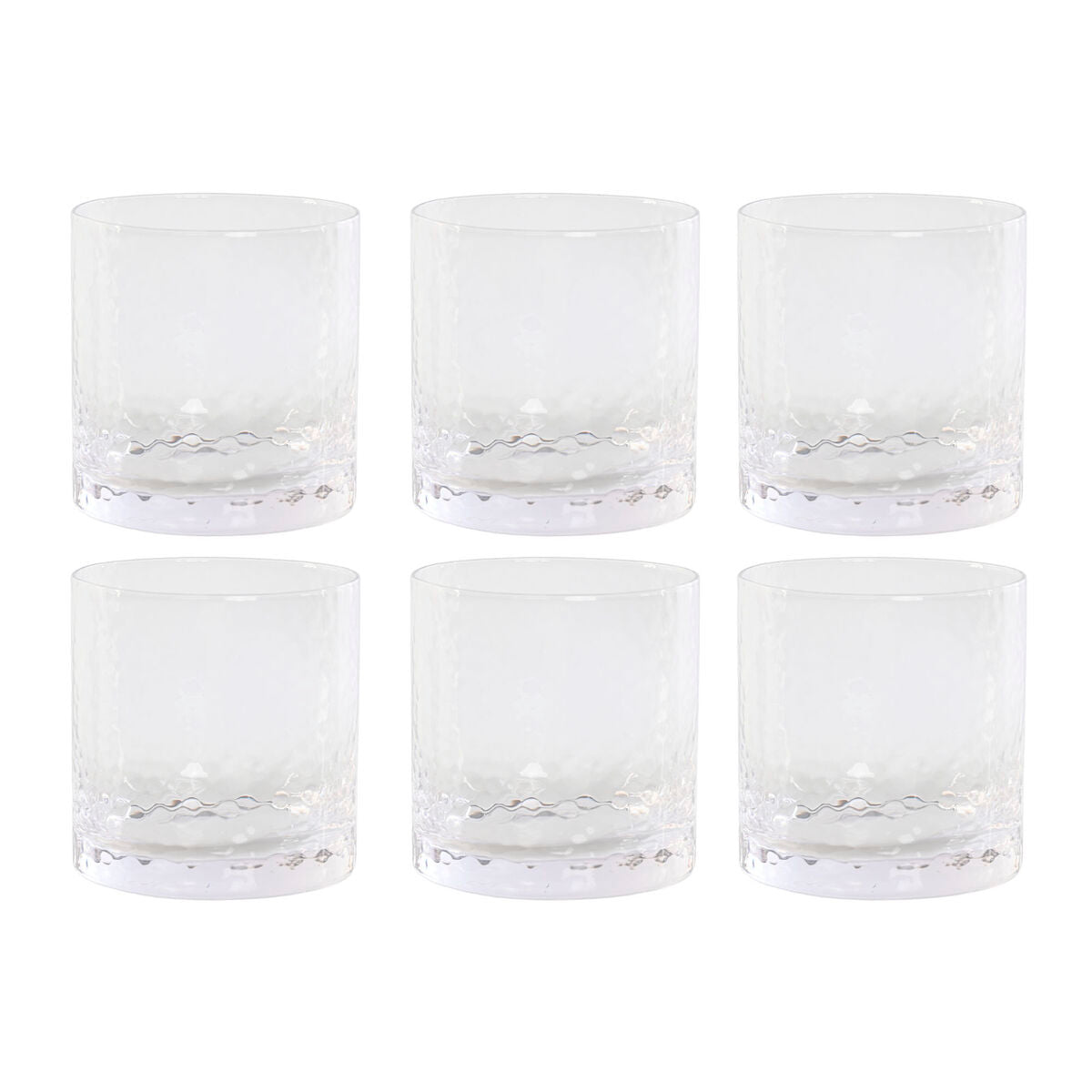 Set of glasses Home ESPRIT Transparent Crystal With relief (6 Units)