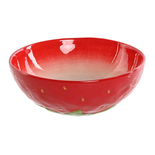 Bowl Home ESPRIT Red Stoneware Modern 19,3 x 19,3 x 7 cm Home ESPRIT