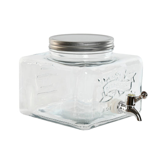 Water Dispenser Home ESPRIT Transparent Metal Silicone Crystal ABS 3,5 L 19 x 25 x 16 cm Home ESPRIT