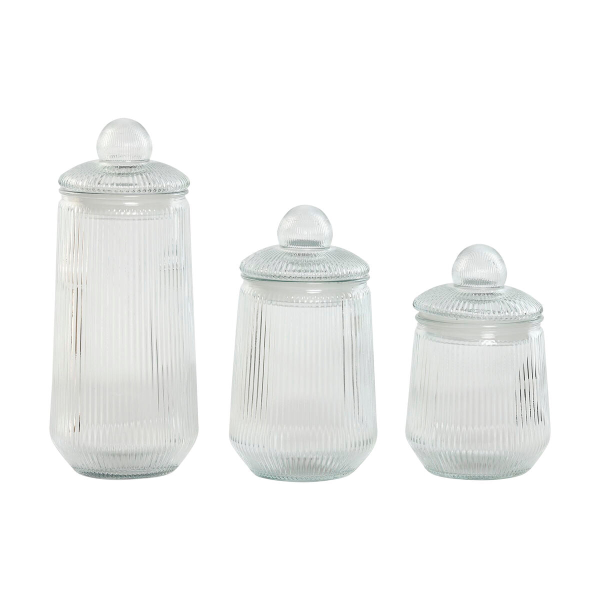 3 Tubs Home ESPRIT Transparent Silicone Crystal 1,4 L 3 Pieces Home ESPRIT