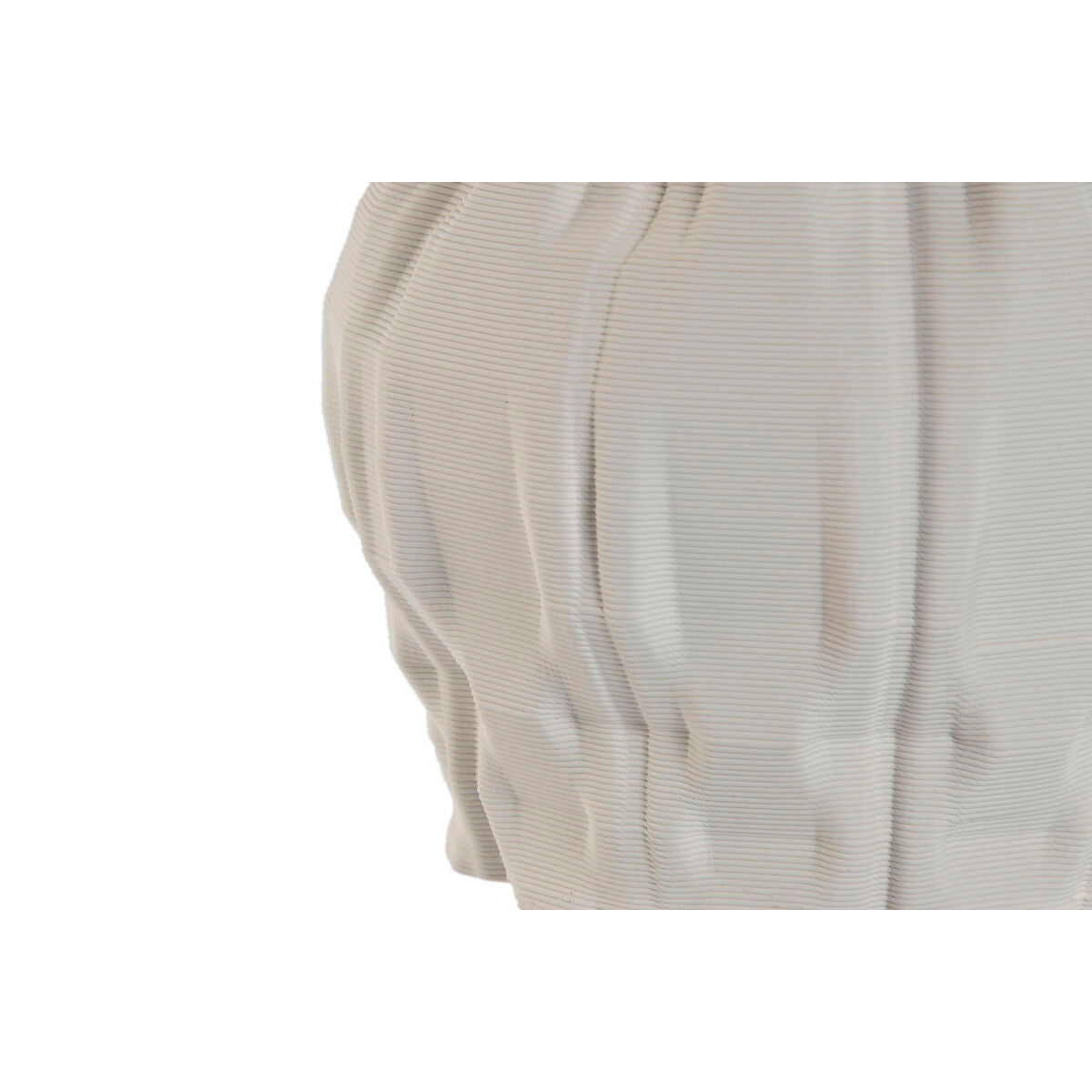 Vase Home ESPRIT White Stoneware Modern 14,5 x 14,5 x 24 cm Home ESPRIT