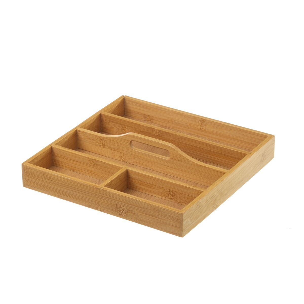 Cutlery Organiser Natural Bamboo 31 x 31 x 6,5 cm