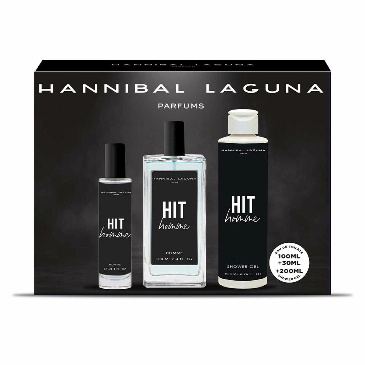 Men's Perfume Set Hannibal Laguna Hit Hit 3 Pieces Hannibal Laguna