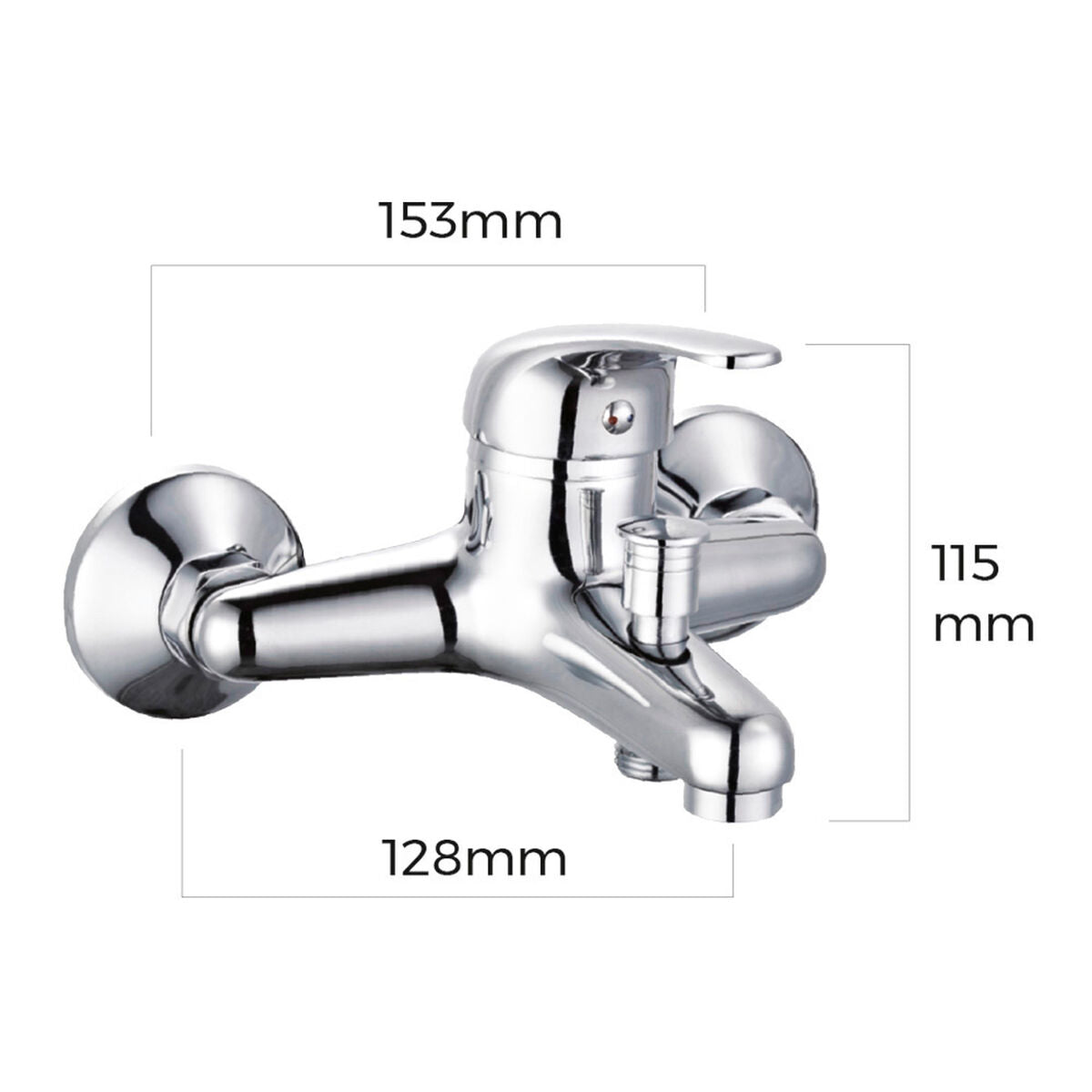 Mixer Tap EDM 01162 Stainless steel Brass Zinc 15,3 x 12,8 x 11,5 cm EDM Product