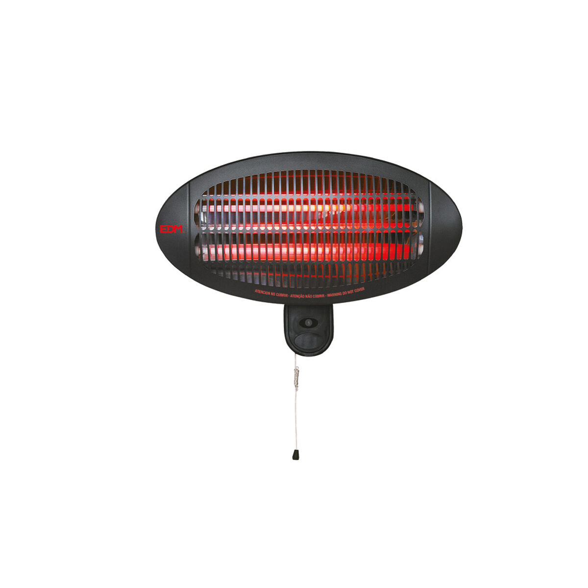 Quartz Heater EDM 07090 07090 Black 2000 W 49,6 x 15,6 x 24,2 cm EDM Product