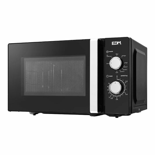 Microwave with Grill EDM 07413 Black Design Black 1000 W 700 W 20 L EDM