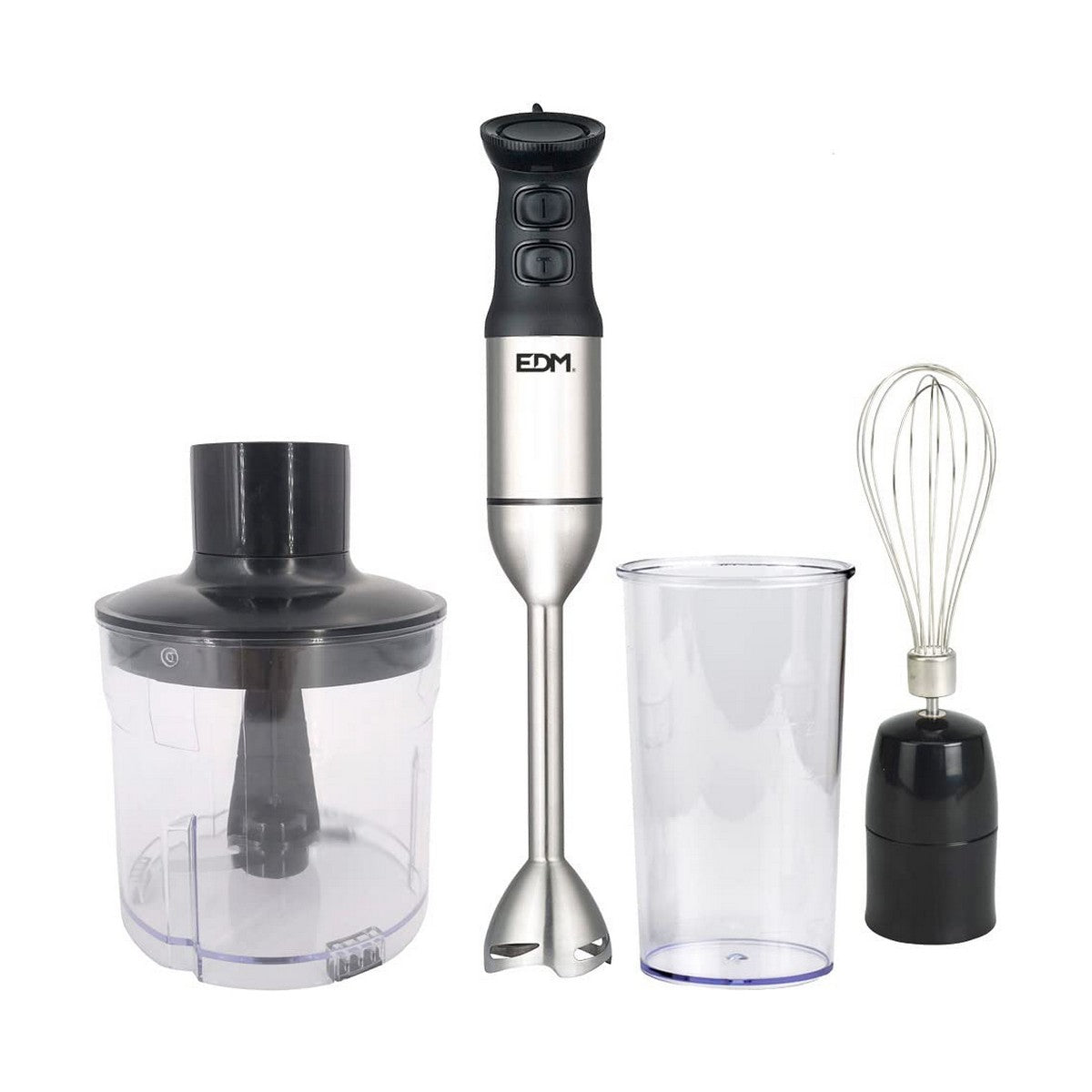 Hand-held Blender EDM 07648 Black Silver EDM