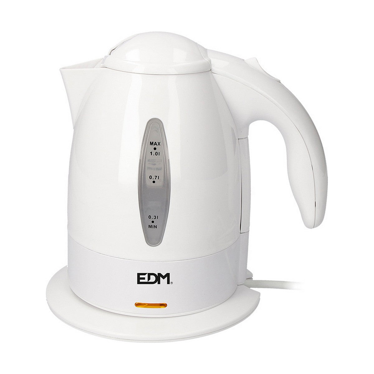 Kettle EDM 07655 White polypropylene 2200 W 1 L EDM