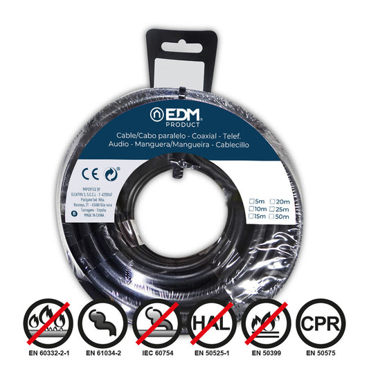 Parallel Interface Cable EDM 28506 28506 Black 50 m EDM Product