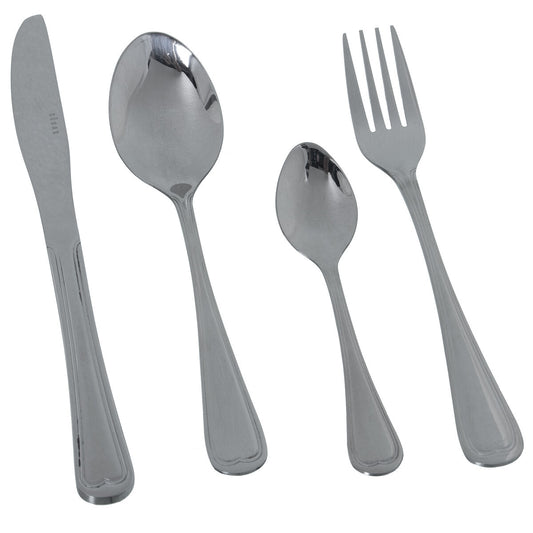 Stainless Steel Cutlery Set Alexandra House Living Grey Steel 24 Pieces Alexandra House Living