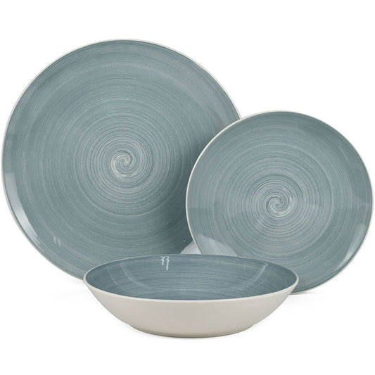 Tableware Alexandra House Living Blue Porcelain 27 x 1 x 27 cm Alexandra House Living