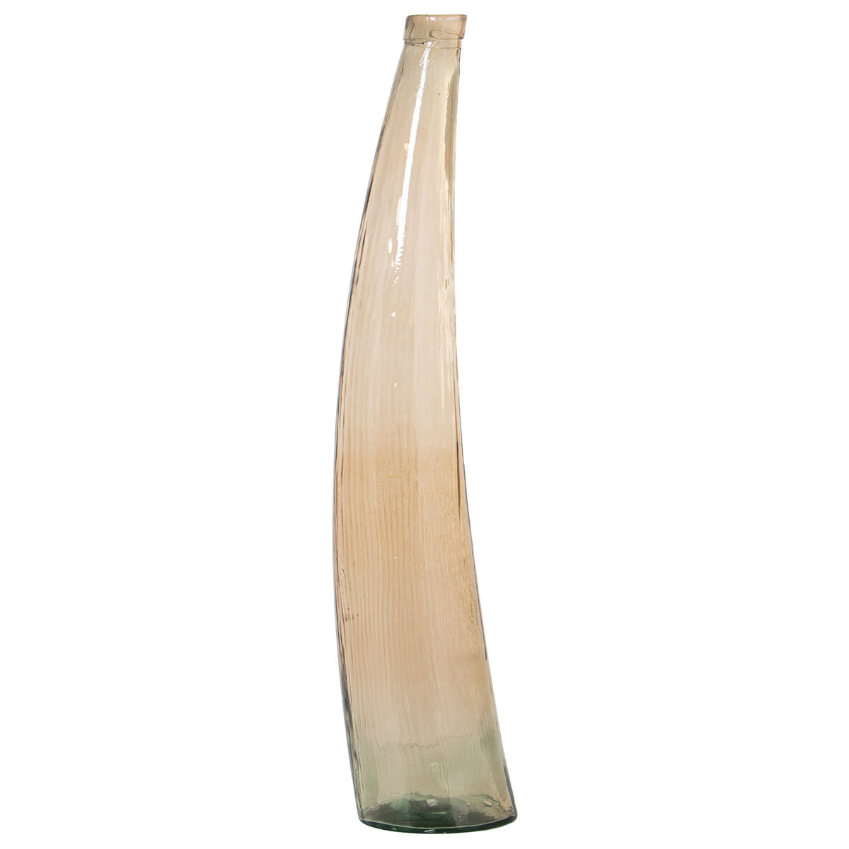 Floor vase Alexandra House Living Light brown Crystal 20 x 20 x 95 cm Alexandra House Living